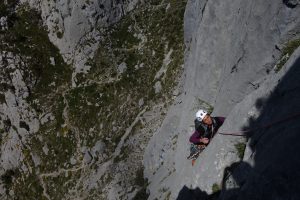Climb the excellent route Water on Agero in Picos De Europa.