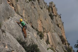 Easy climbing at Olta, Costa Blanca.