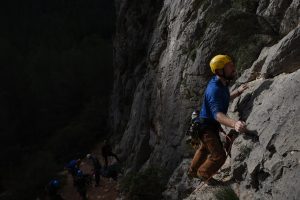 Warming up at Sella on Señor Nesbit Rides Again