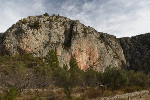 The new crag of Viudes near Bollula, which has some great climbs.