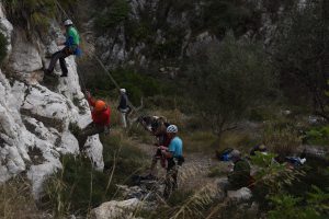 The new crag of Viudes near Bollula, which has some great climbs.