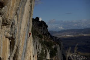 Hard Sport climbing at etxauri, this area gets better weather than the coast and is a great place to head should we need to escape coastal showers.